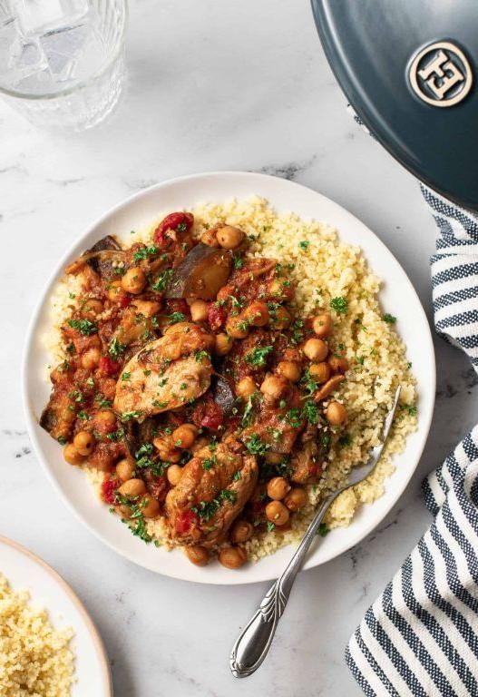 Moroccan Chicken and Eggplant Tagine