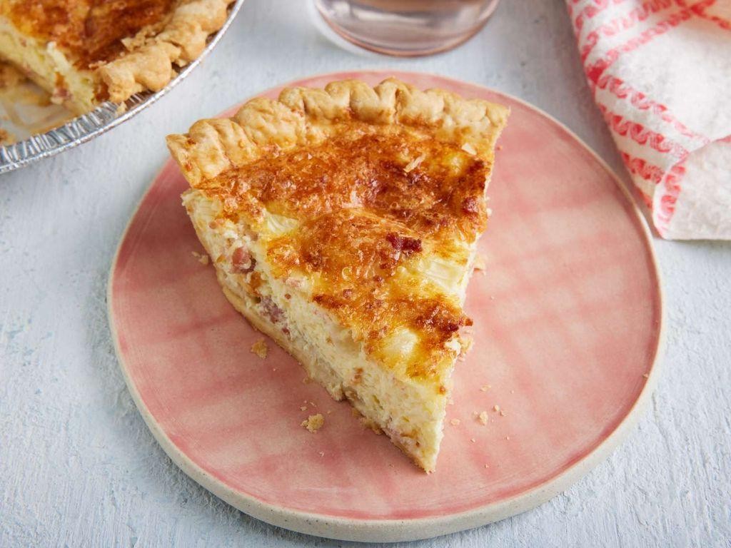 Mozzarella and Bacon Quiche