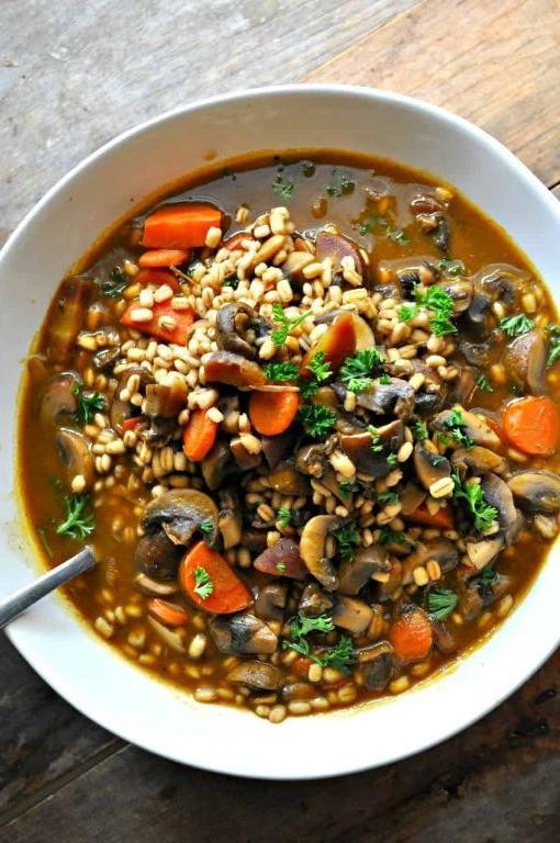 Mushroom and Barley Cazuela