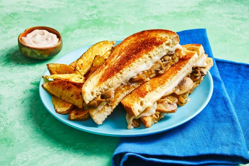 Mushroom and Swiss Panini