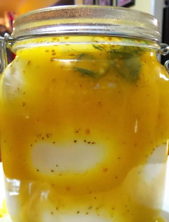 Mustard Seed Pickled Eggs