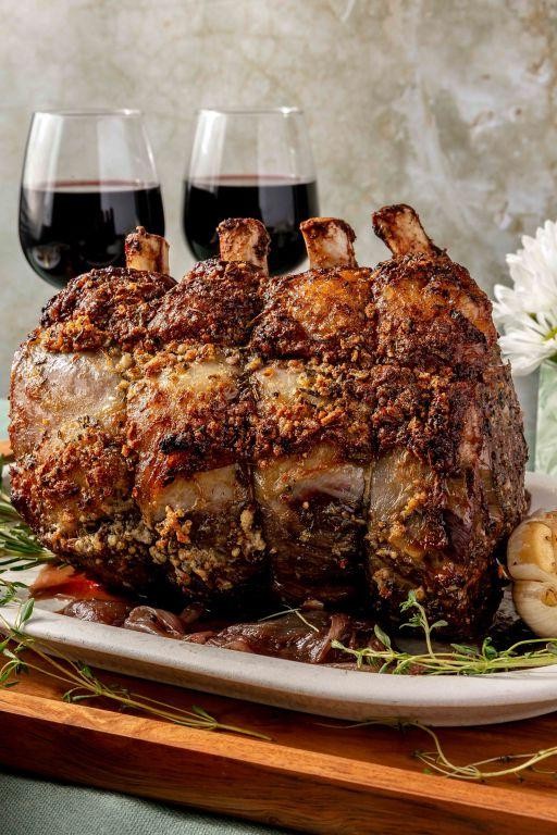 Mustard and Herb Crusted Rib Roast