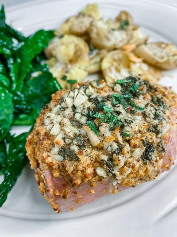 Mustard and Sage Pork Chops