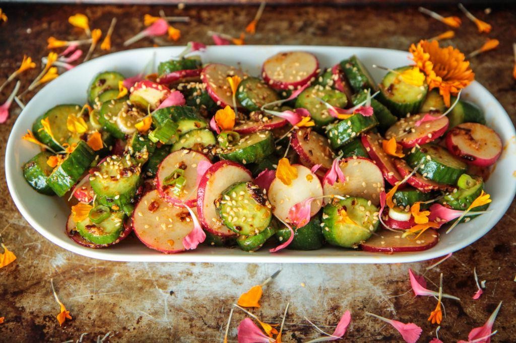 Nepalese Cucumber Radish Salad