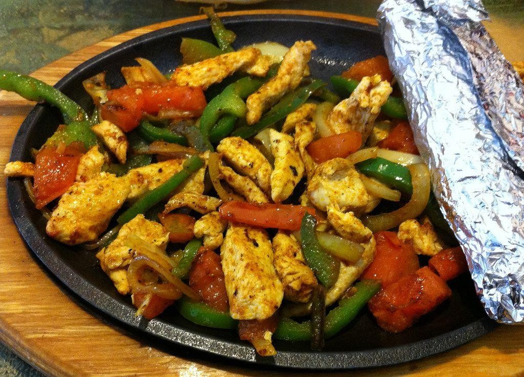 Nopales and Chicken Fajitas
