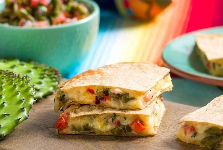 Nopales and Corn Quesadillas