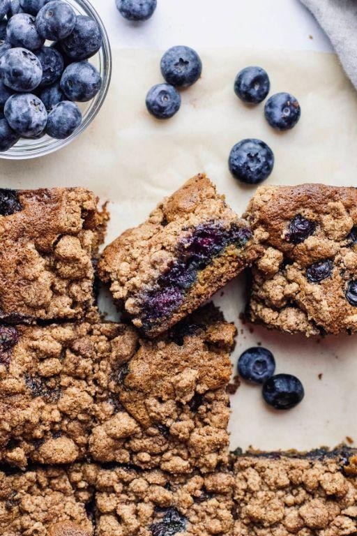 Oat Flour Blueberry Cake