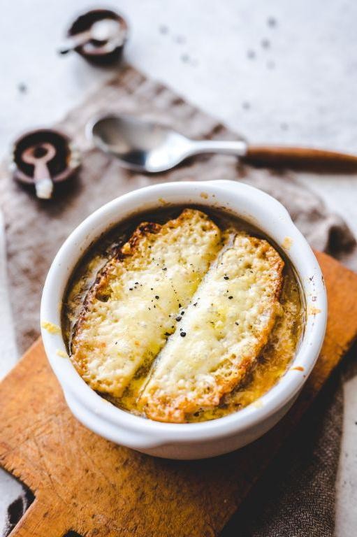 Onion Soup with Manchego Cheese