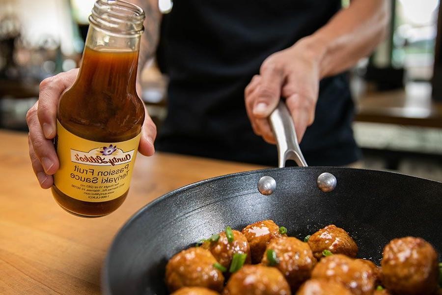 Ono with Lilikoi (Passion Fruit) Sauce