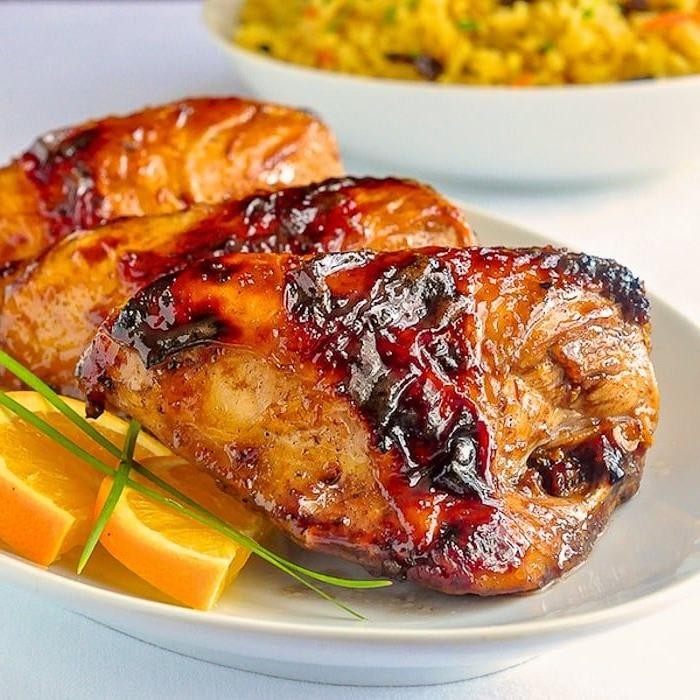 Orange Chicken Thighs with Balsamic Vinegar