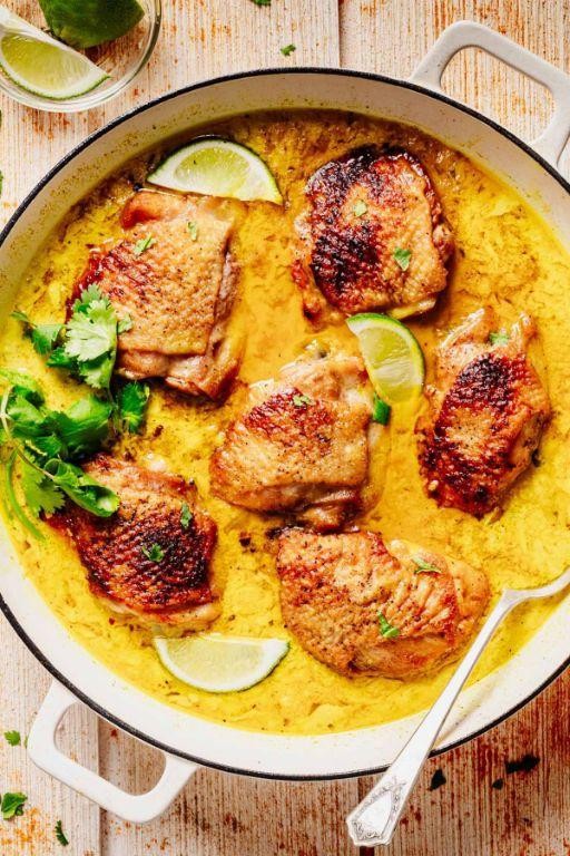 Orange Chicken Thighs with Coconut Milk