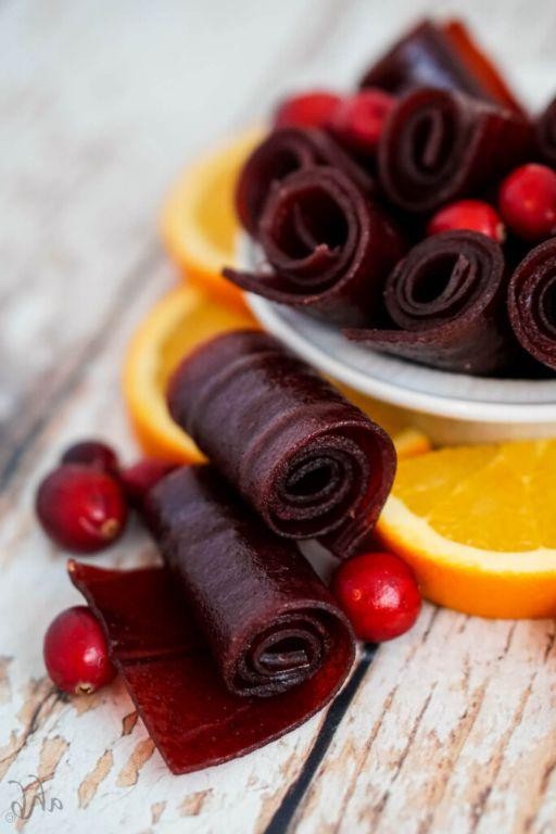 Orange Cranberry Fruit Leather