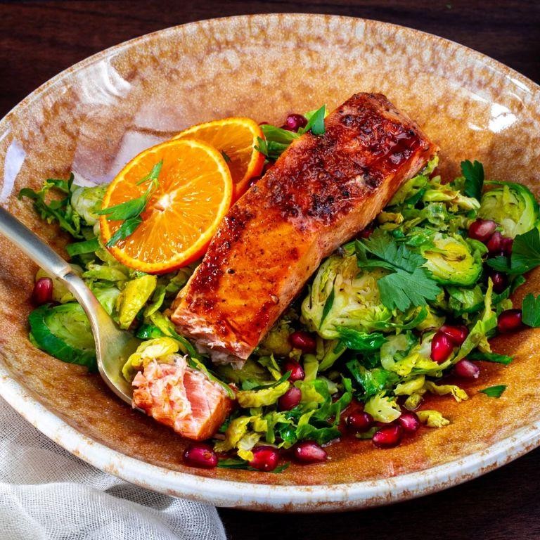 Orange Glazed Salmon Steak
