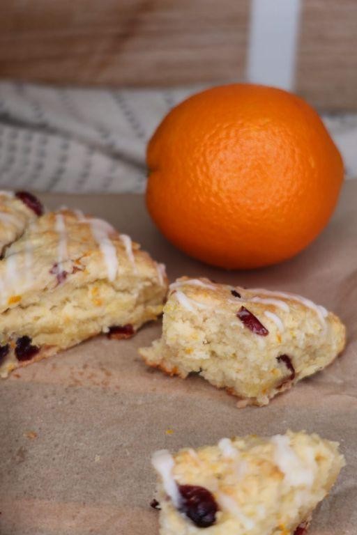 Orange Greek Yogurt Protein Scones