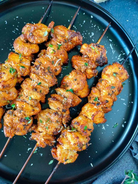 Orange Roughy Kebabs with Lemon Garlic Marinade