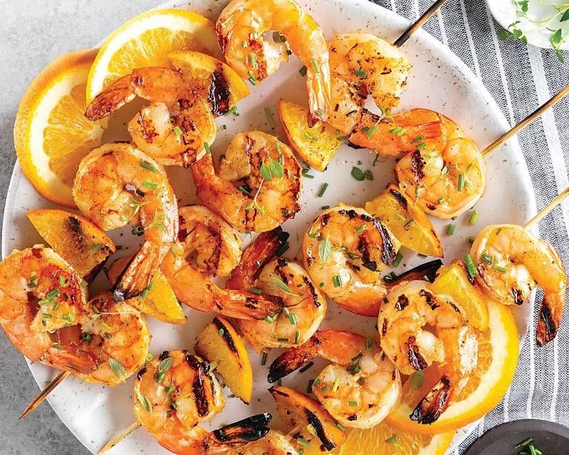 Orange Roughy and Shrimp Skewers