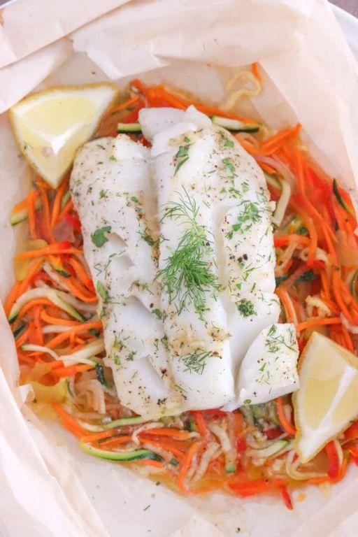 Orange Roughy en Papillote with Vegetables
