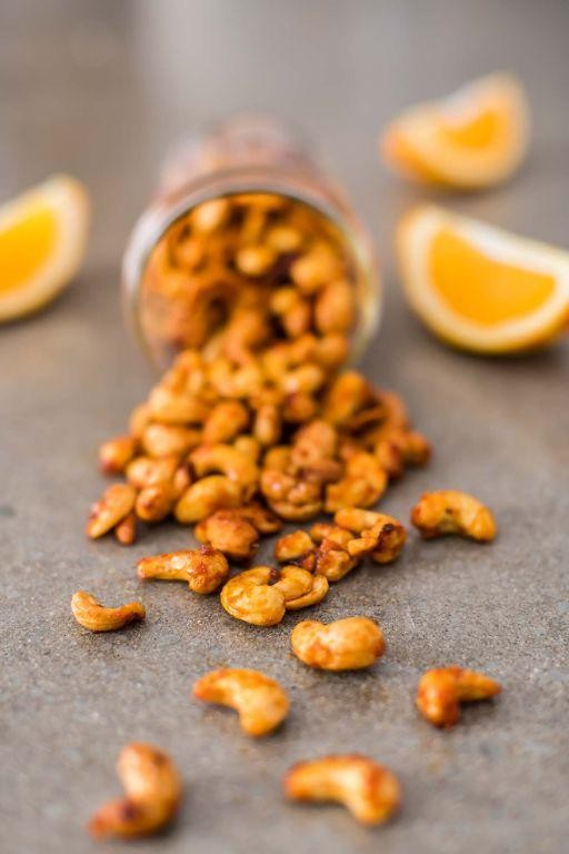 Orange Zest Roasted Cashews