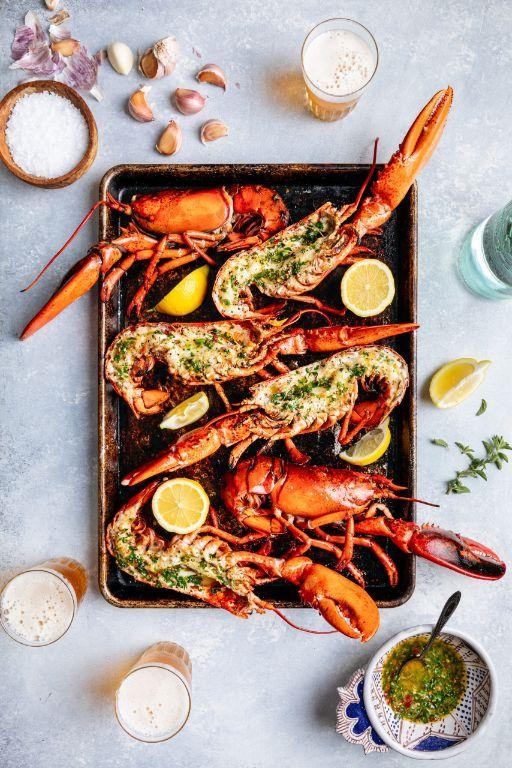 Oven Roasted Lobster with Herb Butter