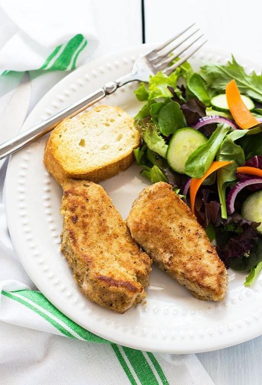 Parmesan Crusted Pork Medallions