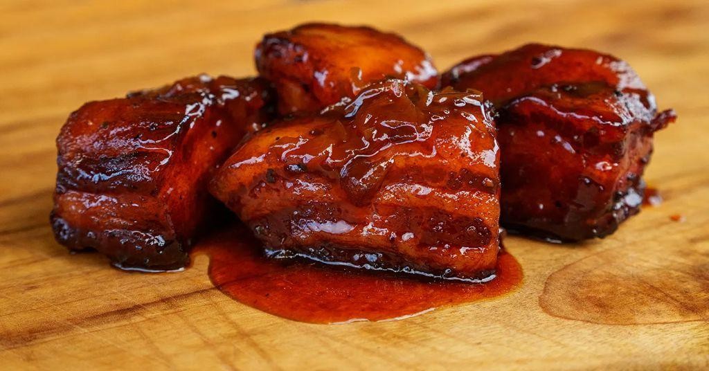 Peach BBQ Pork Bites