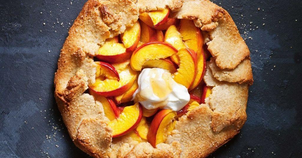 Peach and Almond Strata