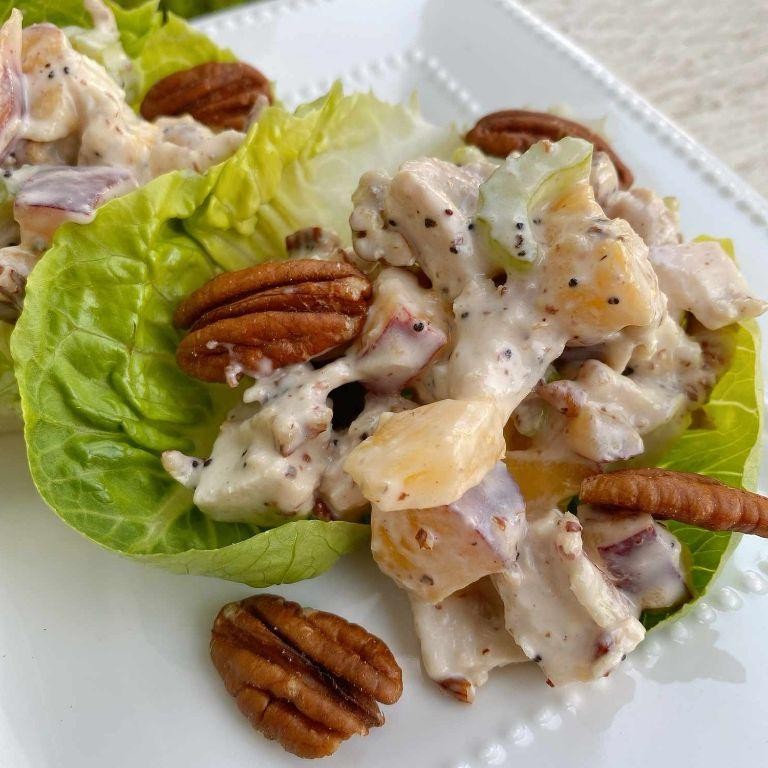 Peach and Pecan Chicken Salad