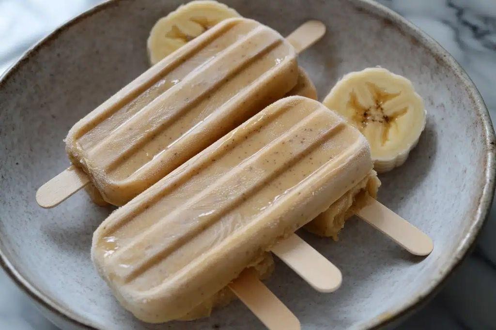 Peanut Butter Banana Pupsicles