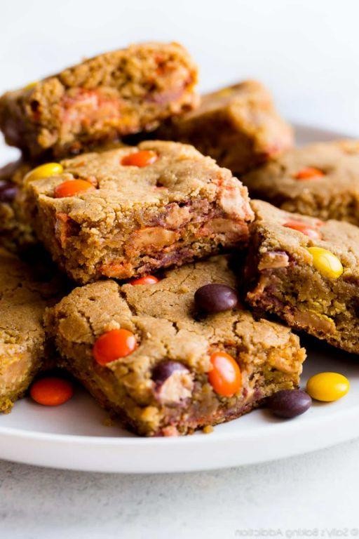 Peanut Butter Cake Mix Blondies