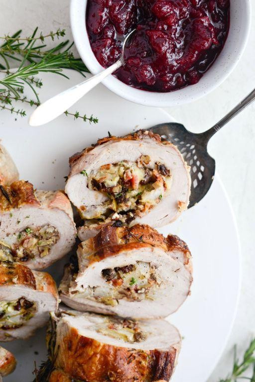 Pear and Cranberry Stuffed Pork Loin