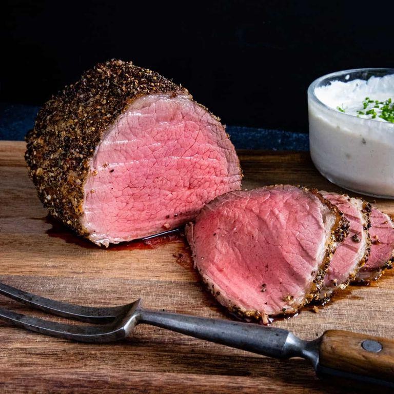 Peppercorn Crusted Roast Beef