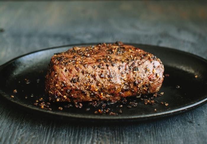 Peppercorn Crusted Steak