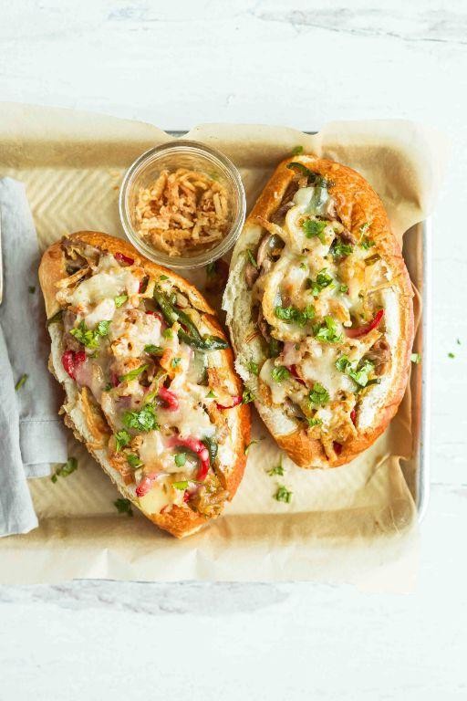 Philly Cheesesteak Sparkling Sandwich
