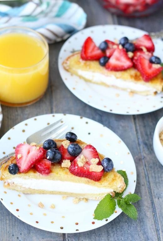 Pineapple Cheese Cake French Toast