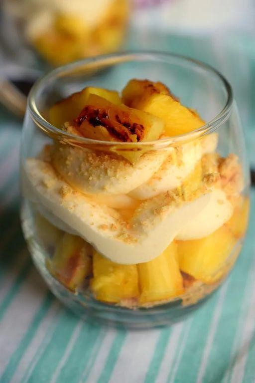 Pineapple Cheese Cake Parfait