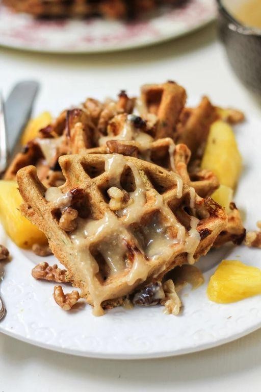 Pineapple Cheese Cake Waffles