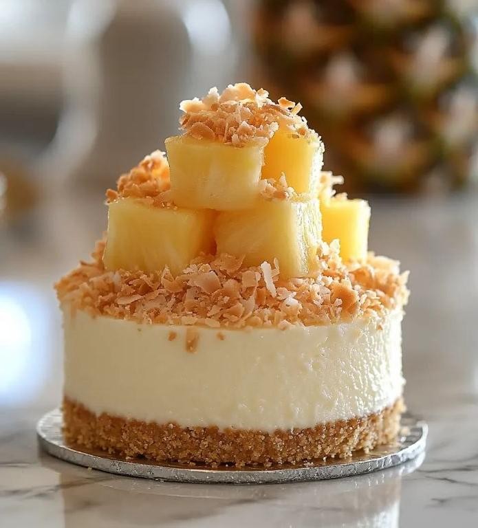 Pineapple Coconut Cheese Cake
