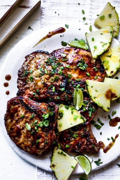 Pineapple Glazed Pork Chops