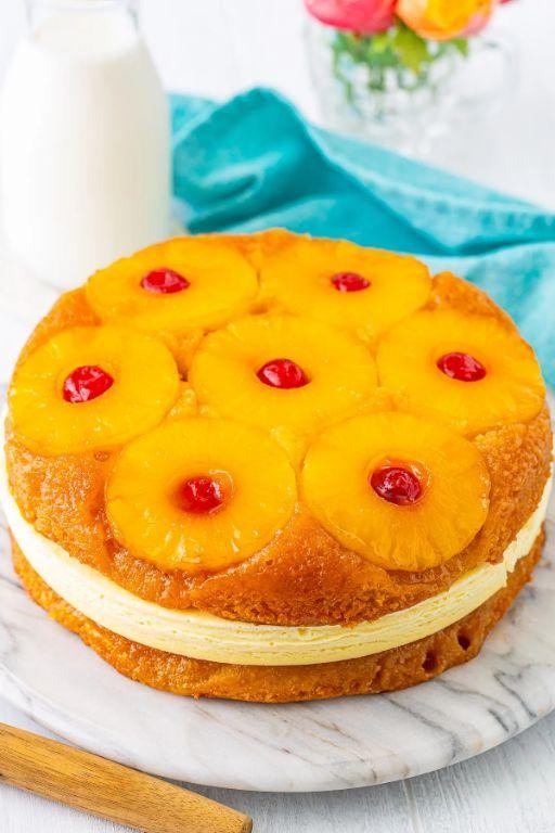 Pineapple Upside-Down Cheese Cake