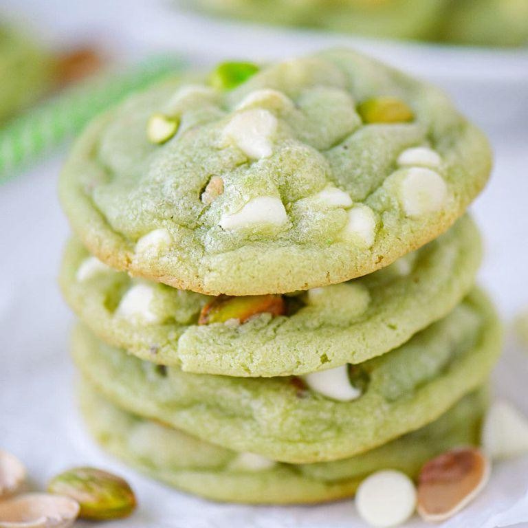 Pistachio Pudding Cookies