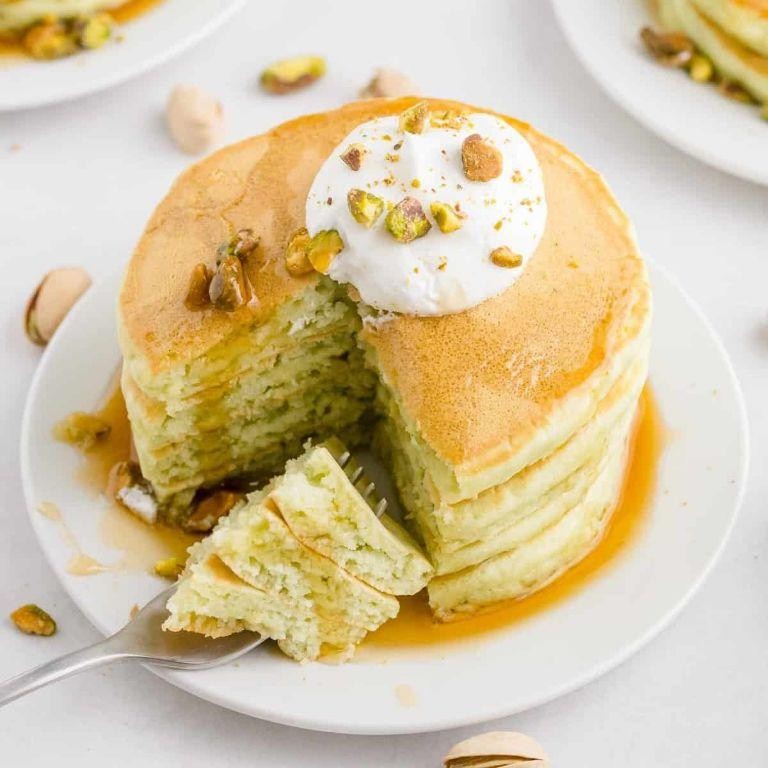 Pistachio Pudding Pancakes