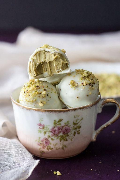 Pistachio Pudding Truffles