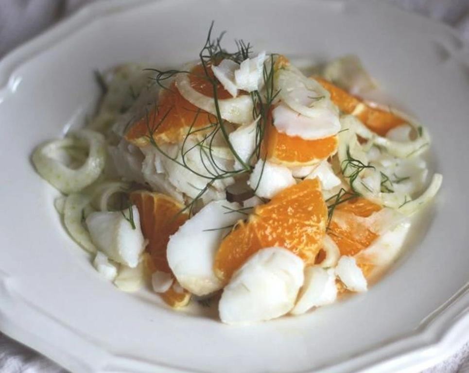 Poached Cod with Orange and Fennel