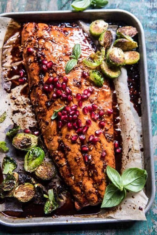 Pomegranate Roasted Salmon