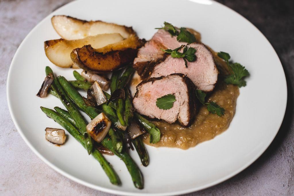 Pork Tenderloin with Asian Pear Sauce