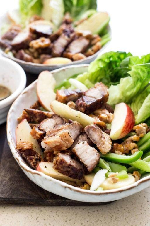 Pork and Apple Salad with Walnuts
