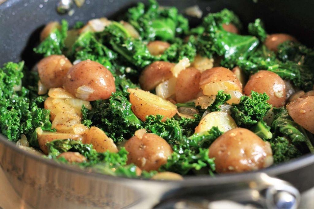 Potato and Kale Stir Fry
