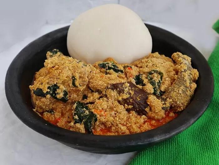 Pounded Yam and Egusi Soup