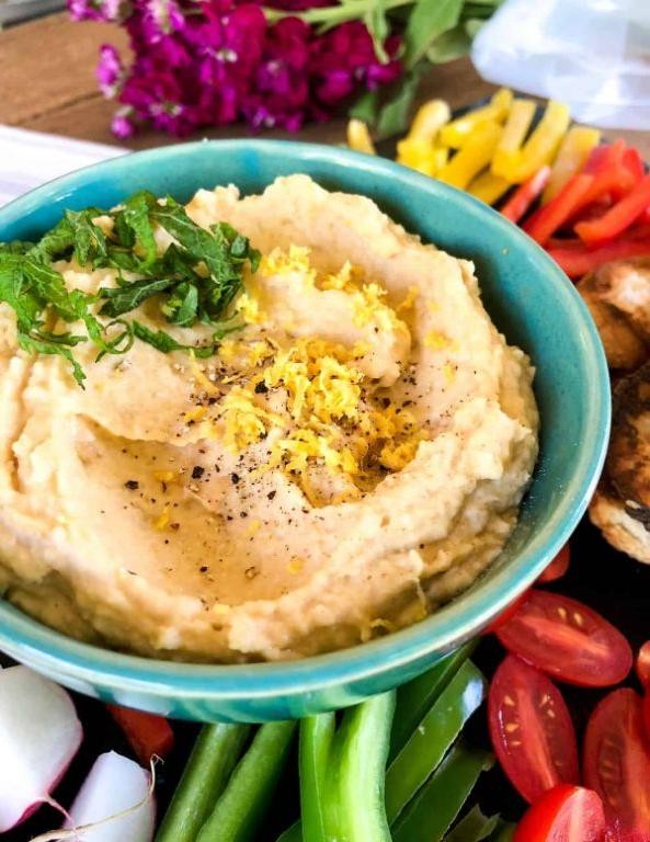 Preserved Lemon and Garlic Hummus
