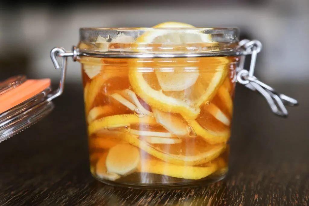 Preserved Lemon and Ginger Tea